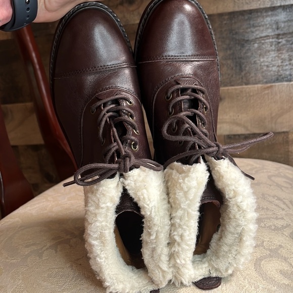 Patricia Nash Lia 2 Boots Leather/Polyester Faux-Fur Size 6 - Picture 5 of 8